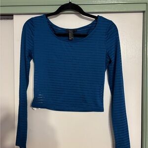Forever 21 Teal Long Sleeve Top